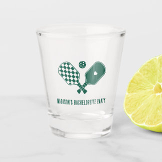 Modern Pickleball & Prosecco Bachelorette Weekend Shot Glass
