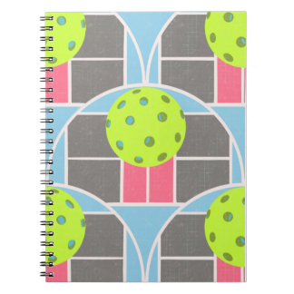 Modern Pickleball scalloped Notebook