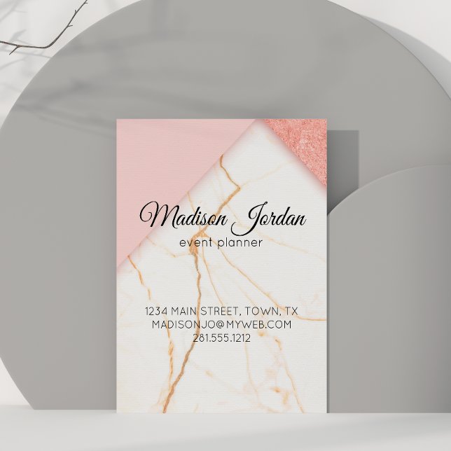 Modern Pink and Gold Marble Magnetic (Creator Uploaded)