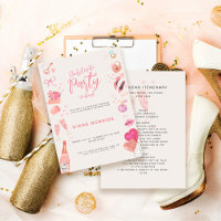 Modern Pink Bachelorette Party Weekend Itenerary