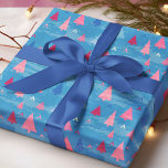 Modern Pink Blue Christmas Tree Pattern Wrapping Paper<br><div class="desc">Modern Pink Blue Christmas Tree Pattern Wrapping Paper Gift Wrap features a pink and blue pattern of Christmas trees. Perfect for Christmas and holiday gift wrapping. Created by Evco Studio www.zazzle.com/store/evcostudio</div>
