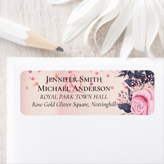 Modern Pink Blue Floral Wedding (Insitu)