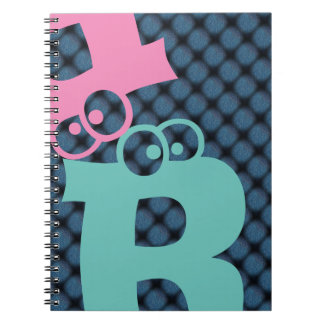 MODERN PINK BLUE Light Teal CUTE Notebook
