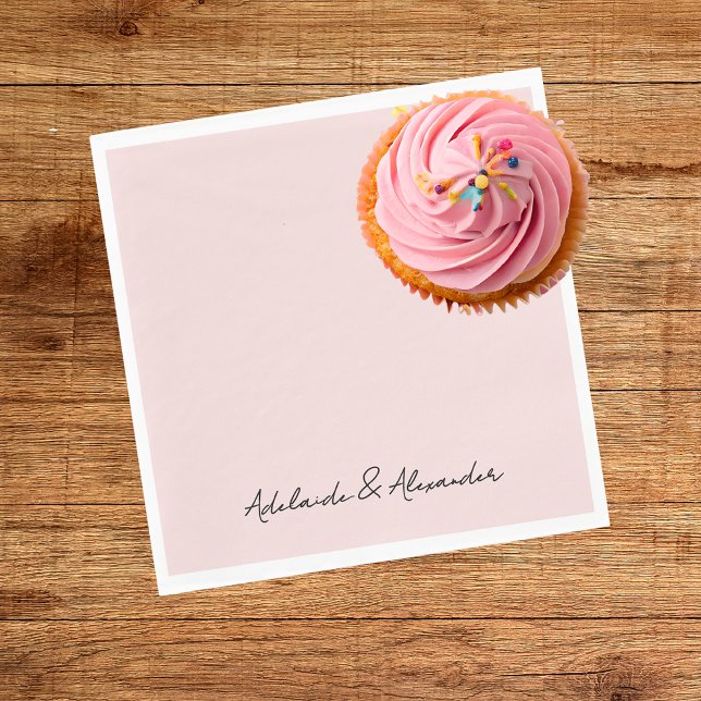Modern Pink Blush Napkin (Creator Uploaded)