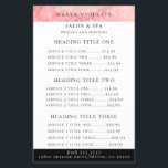 Modern Pink Bokeh Business Service/Pricing Flyer<br><div class="desc">Modern luminous pink and white sparkling bokeh lights,  business services and pricing flyer.  Text colour and font style can be customised.</div>
