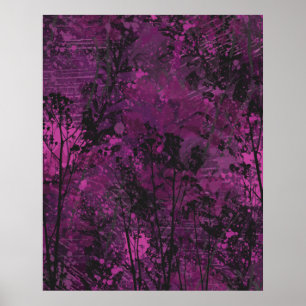Modern Pink Botanical  Poster
