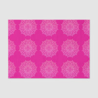 Modern Pink Bright Mandala Art Decoupage Gift Wrap