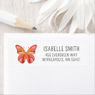 Modern Pink Butterfly