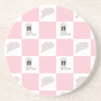 Modern Pink Chequered Cowgirl Rodeo Pattern