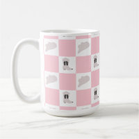Modern Pink Chequered Cowgirl Rodeo Pattern