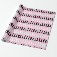 Modern Pink Chess Piece Game Pattern