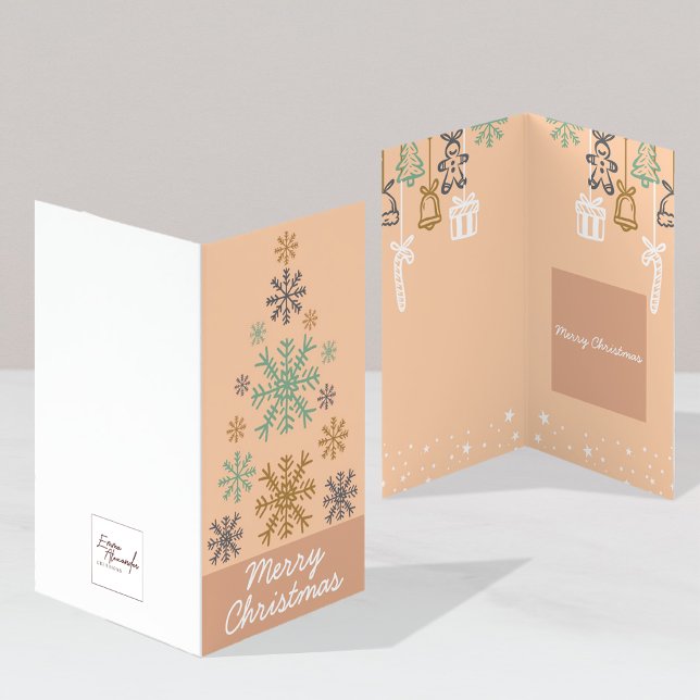 Modern Pink Christmas Cards Pack of 25  (Creator Uploaded)