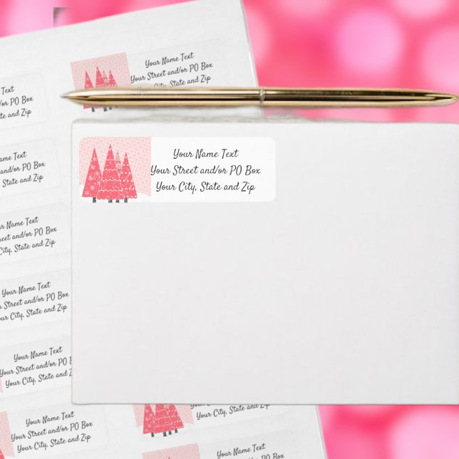 Modern Pink Christmas Trees (Creator Uploaded)