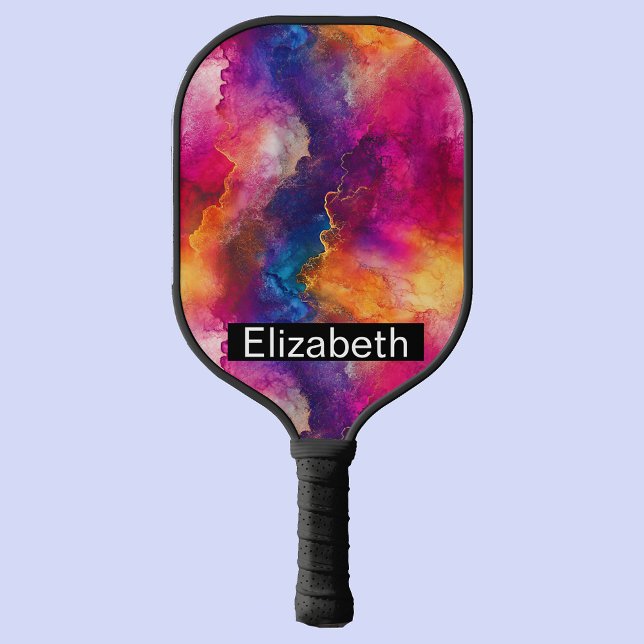 Modern Pink Colour Fusion Personalised Pickleball Paddle (Creator Uploaded)