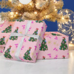Modern Pink Cowgirl Western Boots Christmas Tree Wrapping Paper<br><div class="desc">Cowgirl boots Christmas tree ornaments modern retro illustration. Girly cowgirl boots with stars and heart illustration artwork for trendy, modern, country party. Cowboy boots for girls, pink cowgirl farm birthday gifts and stationery in pastel aesthetic colours. Cowboy cow animal print country western farm girl bridal shower, wedding decor, baby shower,...</div>