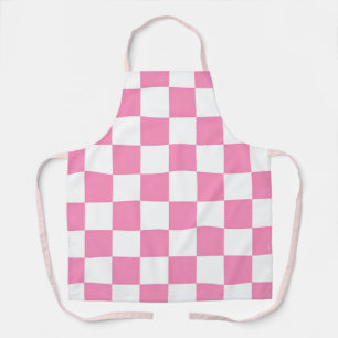 Modern Pink Digital Geometric Stylish Apron