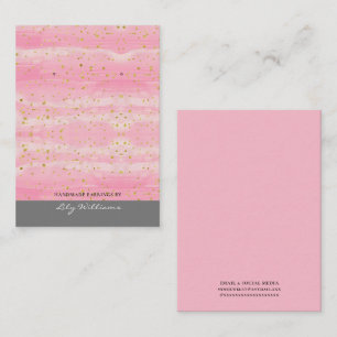 Modern Pink Earring Display Holder Card