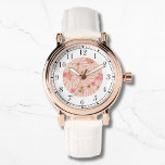 Modern Pink Floral Trendy Stylish Chic Womans<br><div class="desc">Modern Pink Floral Trendy Stylish Chic Womans Watches features an trendy modern pink watercolor floral. Created by Evco Studio www.zazzle.com/store/evcostudio</div>