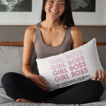 Modern Pink Girl Boss Best Girly Gift Decorative Cushion<br><div class="desc">Modern Pink Girl Boss Best Girly Gift</div>