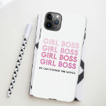 Modern Pink Girl Boss Best Girly Gift iPhone 11Pro Max Case<br><div class="desc">Modern Pink Girl Boss Best Girly Gift</div>