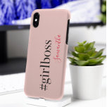 Modern Pink Girl Boss & Name | best Girly Gift Case-Mate iPhone Case<br><div class="desc">Introducing the Modern Pink Girl Boss & Name collection on Zazzle! This trendy and stylish collection is perfect for all the strong, independent women out there who are rocking their careers and making a statement. Whether you're a girl boss yourself or looking for a fabulous gift for one, this collection...</div>