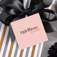 Modern Pink Girl Boss & Name | best Girly Gift