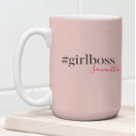 Modern Pink Girl Boss & Name | best Girly Gift Two-Tone Coffee Mug<br><div class="desc">Introducing the Modern Pink Girl Boss & Name collection on Zazzle! This trendy and stylish collection is perfect for all the strong, independent women out there who are rocking their careers and making a statement. Whether you're a girl boss yourself or looking for a fabulous gift for one, this collection...</div>