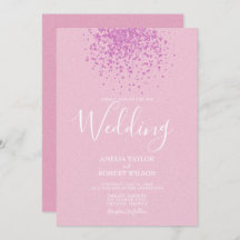 Modern Pink Glitter Confetti