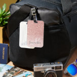 Modern Pink Glitter Sparkles Personalised Name Luggage Tag<br><div class="desc">Introducing our Modern Pink Glitter Sparkles Personalised Name product, available exclusively on Zazzle! Make a stylish and personalised statement with this stunning design that combines the charm of pink glitter with a modern touch. Whether you're looking for a gift or a special treat for yourself, this product is perfect for...</div>