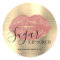 Modern Pink Gold Sugar Lip Scrub Faux Metallic