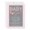 Modern Pink & Grey Baby Shower Girl Berry Sweet