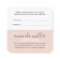 Modern pink grey refer a friend script signature