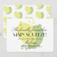Modern Pink Lemonade Lemon Lime Bridal Shower