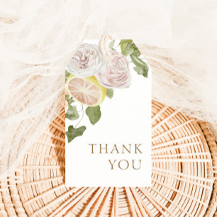 Modern Pink Lemonade Summer Thank You Favour Gift Tags