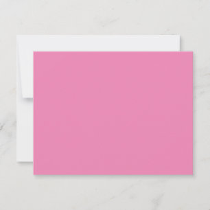 Modern Pink Minimalist Custom Logo Note Card