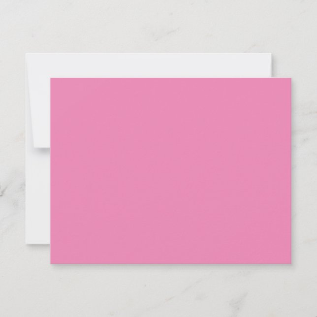 Modern Pink Minimalist Custom Logo Note Card (Front)