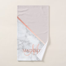 Modern Pink Monogrammed Initial Elegant