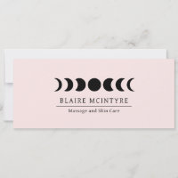 Modern Pink Moon Phases Elegant Gift Certificate