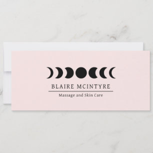 Modern Pink Moon Phases Elegant Gift Certificate