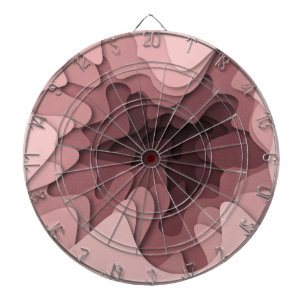 Modern Pink Ombre Girly Dartboard