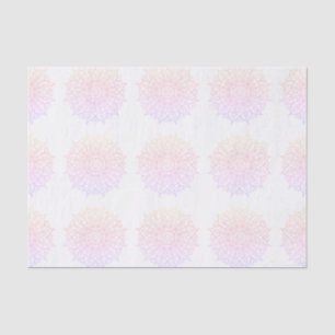 Modern Pink Orange Purple Ombre Mandala Decoupage Tissue Paper