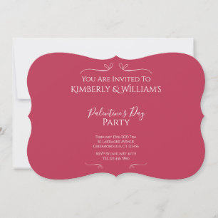Modern Pink Palentine's Day Party Invitation