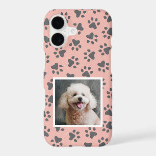 Modern Pink Paw Print Photo