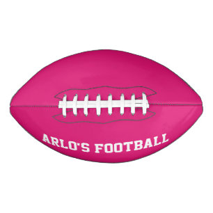 Modern Pink Personalised Kid's Football