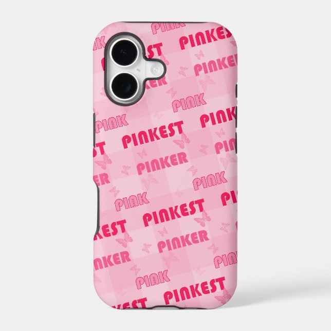 Modern Pink Pinker Pinkest Pattern   (Back)