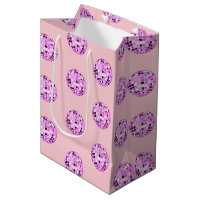 Modern Pink Purple Disco Ball Pattern Pastel Pink