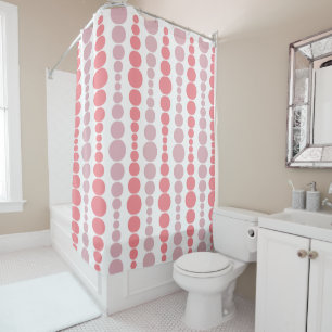 Modern Pink Rectangles  Shower Curtain