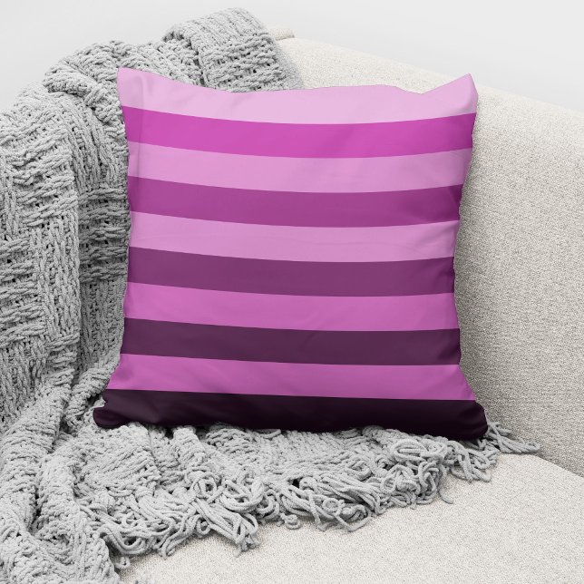 Modern Pink Stripes Pattern Cushion (Creator Uploaded)