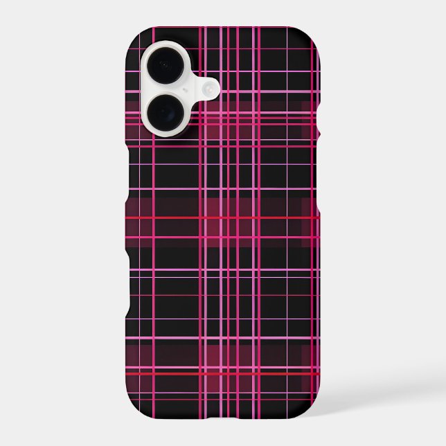 Modern Pink Valentines Day Stylish  iPhone Case (Back)