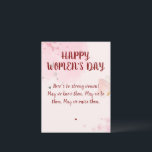 Modern Pink Watercolor Floral Women's Day Postcard<br><div class="desc">Celebrate the strength, creativity and achievements of women with this elegant International Women's Day postcard. Featuring a modern pink aesthetic and clean typography, it is perfect for sharing appreciation with friends, colleagues, employees or loved ones. Ideal for workplace celebrations, community events or personal messages, this stylish postcard adds a thoughtful...</div>